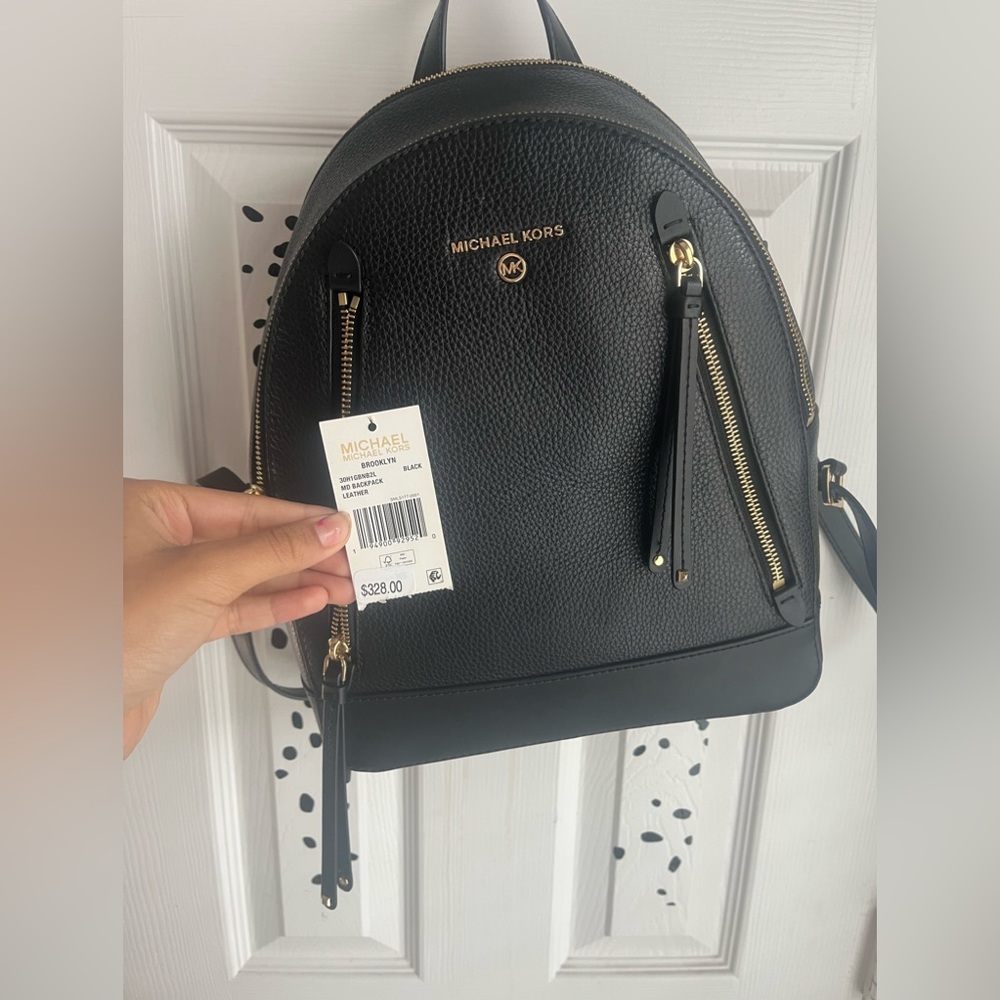 Black leather Michael Kors, backpack NWOT